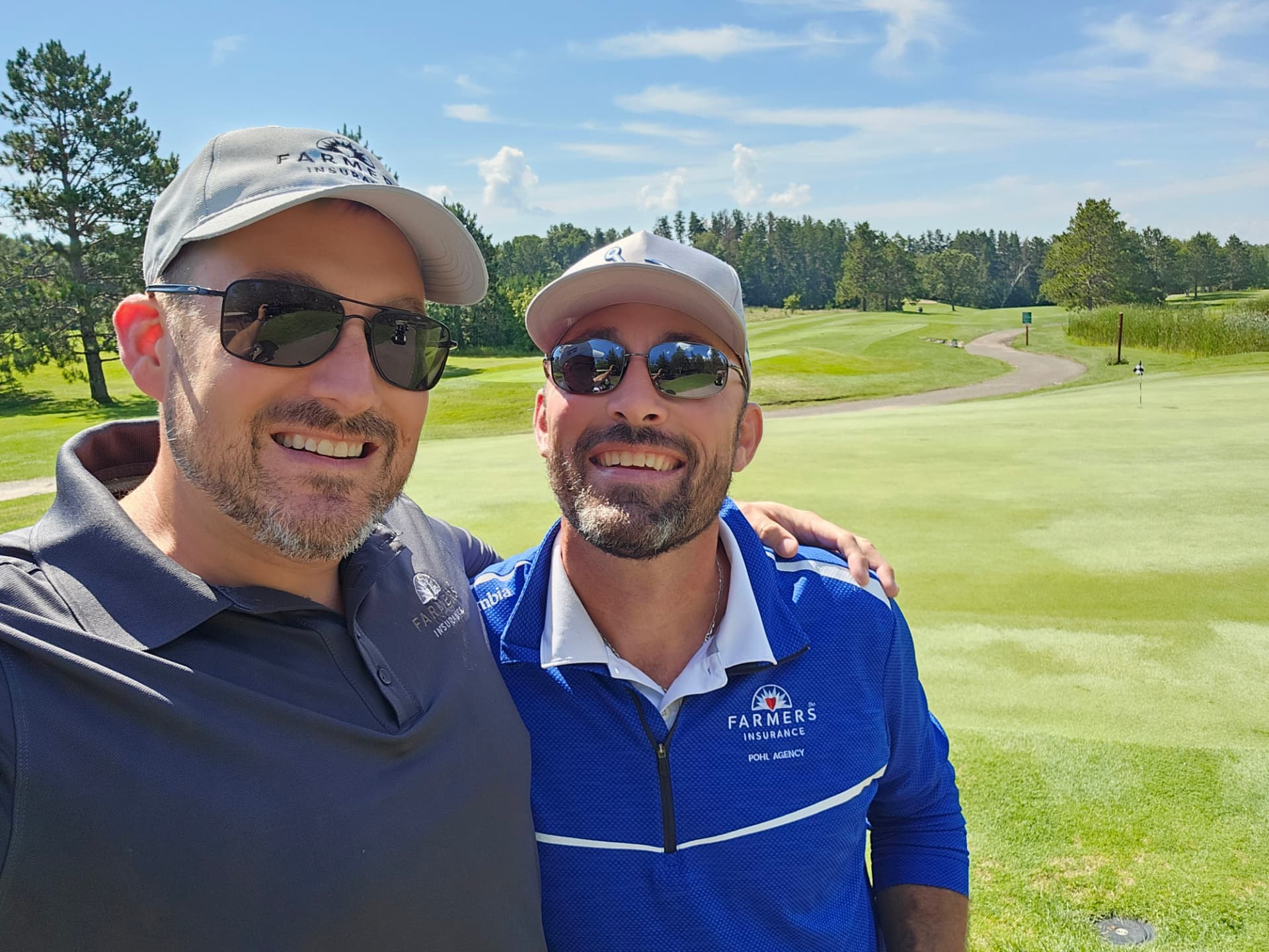 Nick and Jeff golfing together